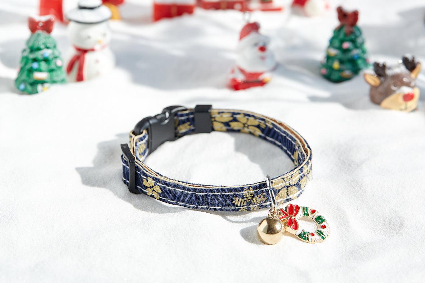 christmas gift pet collar breakaway with cute bell